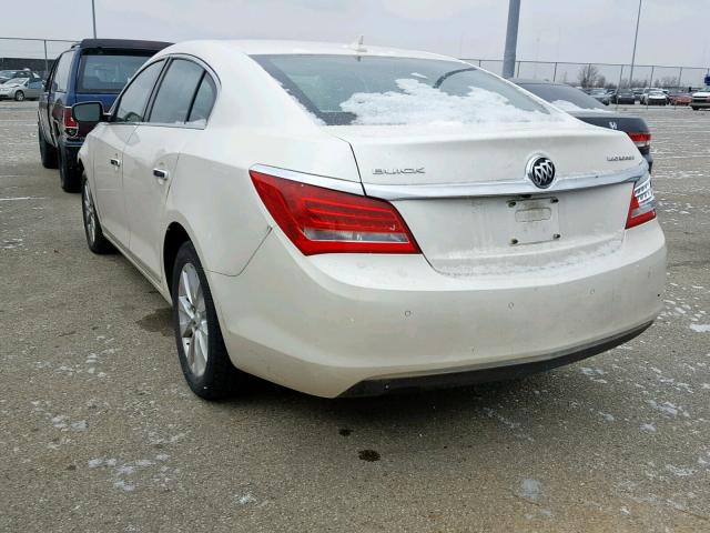 1G4GB5GR4EF103464 - 2014 BUICK LACROSSE WHITE photo 3