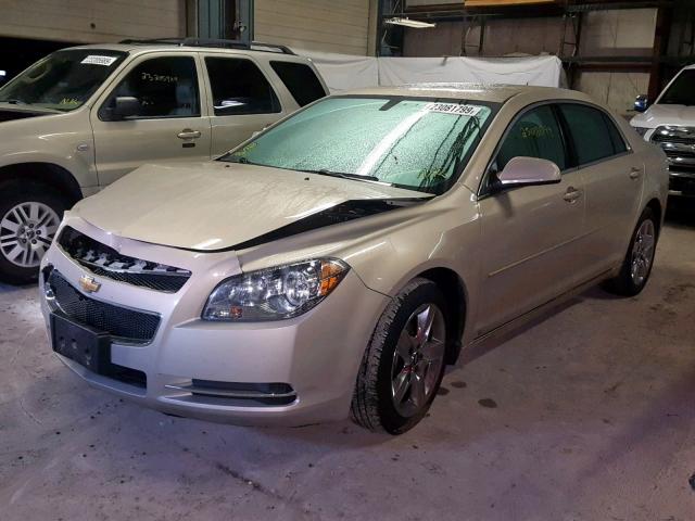 1G1ZH57B194225398 - 2009 CHEVROLET MALIBU 1LT BEIGE photo 2