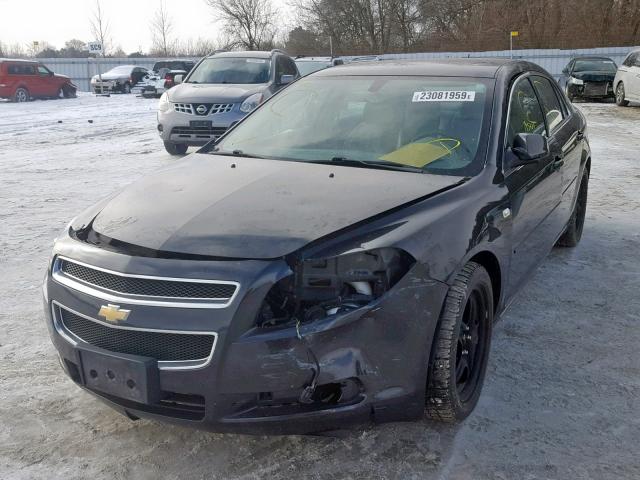 1G1ZJ57B18F264127 - 2008 CHEVROLET MALIBU 2LT BLACK photo 2