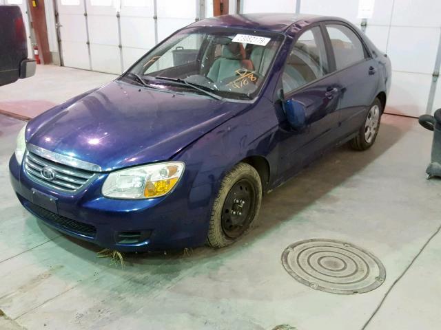 KNAFE121785504788 - 2008 KIA SPECTRA EX BLUE photo 2