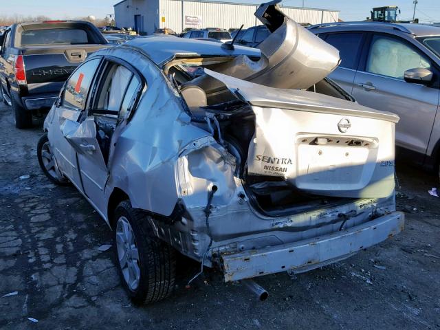 3N1AB61E68L608635 - 2008 NISSAN SENTRA 2.0 SILVER photo 3