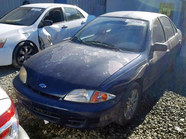 1G1JF524417357277 - 2001 CHEVROLET CAVALIER L BLUE photo 2