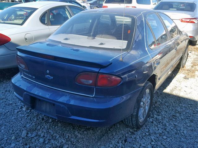 1G1JF524417357277 - 2001 CHEVROLET CAVALIER L BLUE photo 4