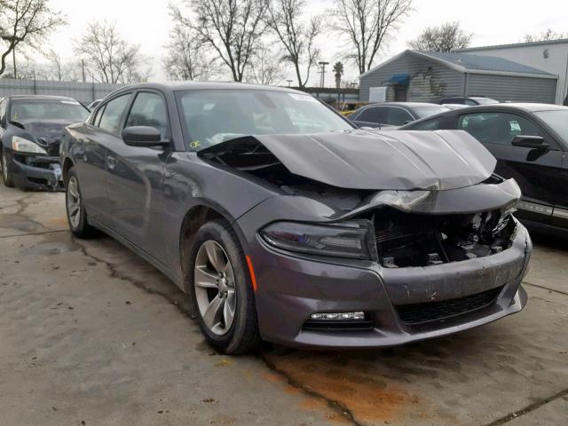 2C3CDXHG0GH276524 - 2016 DODGE CHARGER SX GRAY photo 1