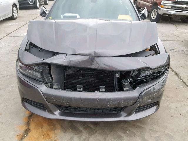 2C3CDXHG0GH276524 - 2016 DODGE CHARGER SX GRAY photo 7