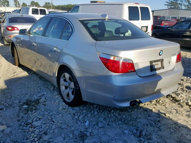 WBANE53586CK87393 - 2006 BMW 525 I SILVER photo 3