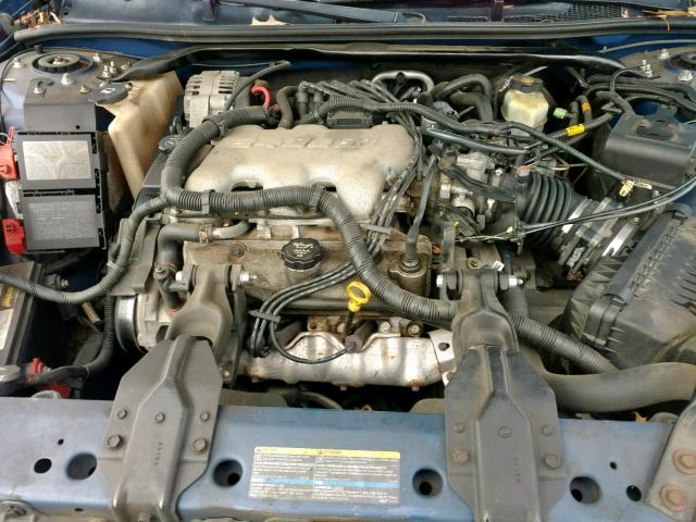 2G1WF52E239385269 - 2003 CHEVROLET IMPALA BLUE photo 7