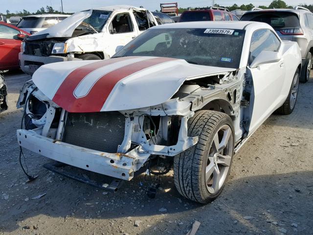 2G1FJ1EJ2A9158550 - 2010 CHEVROLET CAMARO SS WHITE photo 2