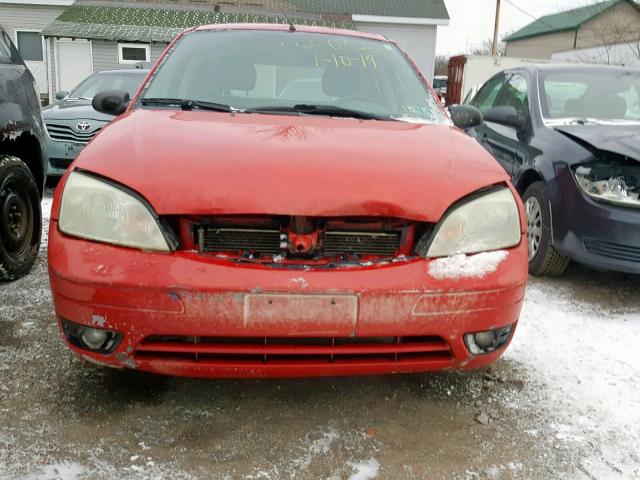 1FAFP37N37W330723 - 2007 FORD FOCUS ZX5 RED photo 9