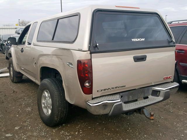 1GTDS196748186457 - 2004 GMC CANYON BEIGE photo 3