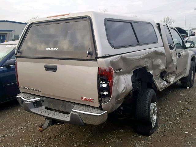 1GTDS196748186457 - 2004 GMC CANYON BEIGE photo 4