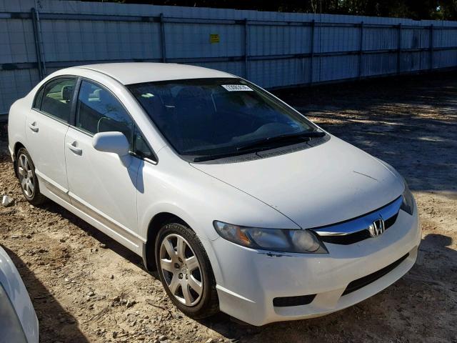 1HGFA16509L018771 - 2009 HONDA CIVIC LX WHITE photo 1