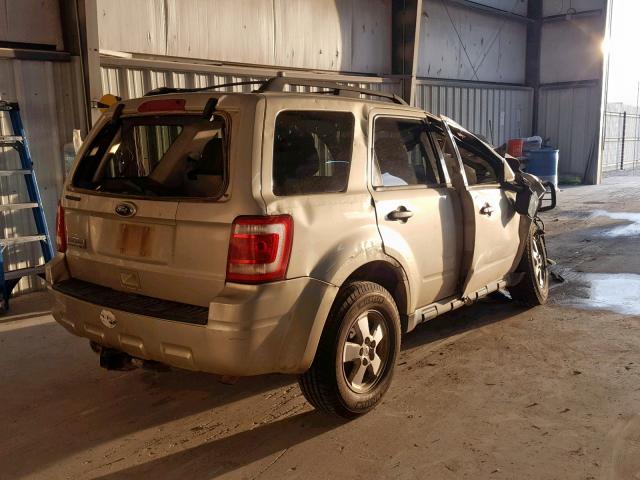 1FMCU0D73AKA09804 - 2010 FORD ESCAPE GOLD photo 4