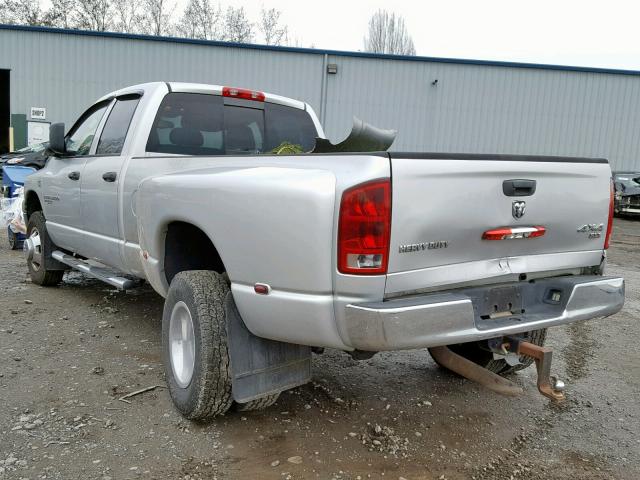 3D7MX48C76G135327 - 2006 DODGE RAM 3500 S SILVER photo 3