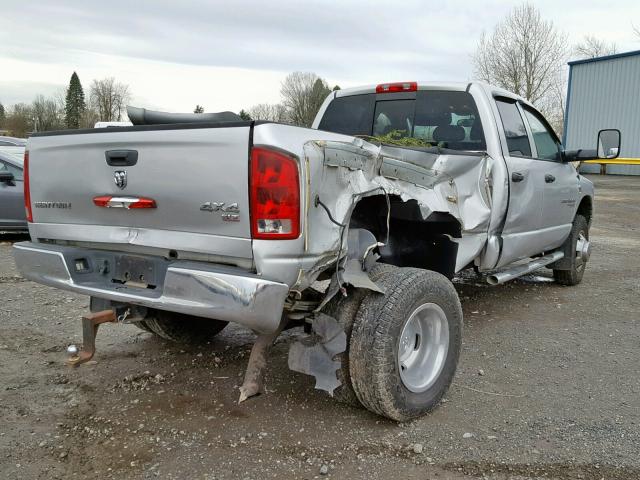 3D7MX48C76G135327 - 2006 DODGE RAM 3500 S SILVER photo 4