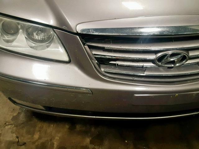 KMHFC46F96A055999 - 2006 HYUNDAI AZERA SE GRAY photo 9