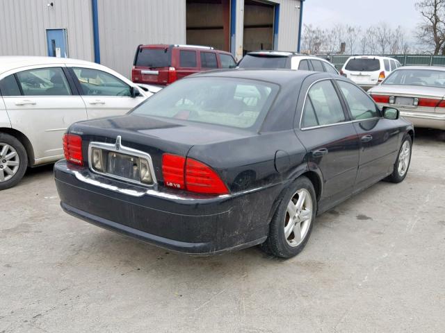 1LNHM87A22Y706715 - 2002 LINCOLN LS BLACK photo 4