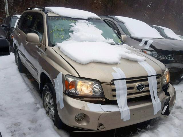 JTEEP21A050086434 - 2005 TOYOTA HIGHLANDER 金色 照片 1