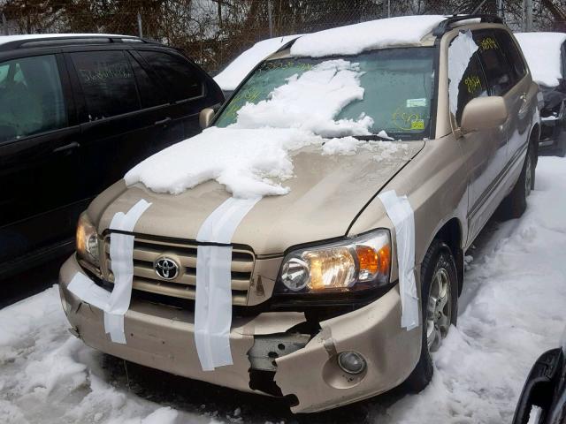 JTEEP21A050086434 - 2005 TOYOTA HIGHLANDER 金色 照片 2