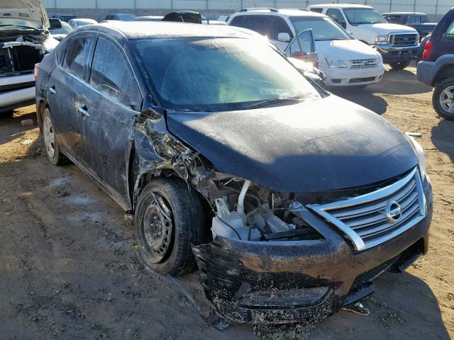 3N1AB7AP0FY225054 - 2015 NISSAN SENTRA S BLACK photo 1