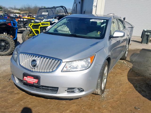 1G4GC5EG2AF244834 - 2010 BUICK LACROSSE C SILVER photo 2