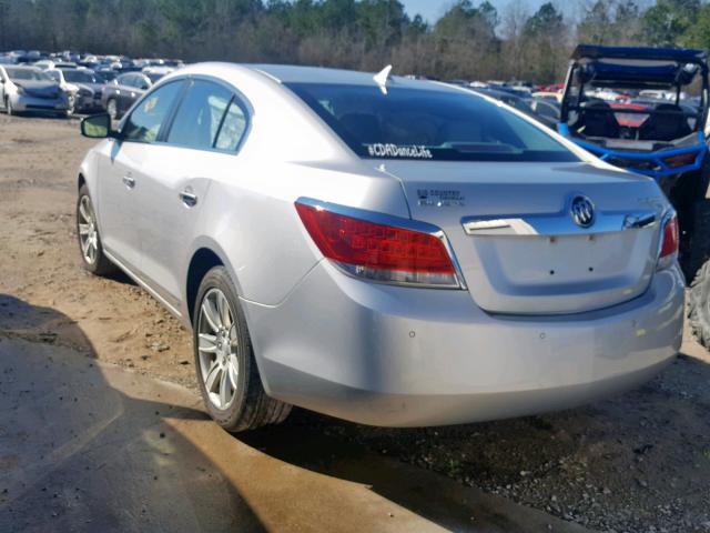 1G4GC5EG2AF244834 - 2010 BUICK LACROSSE C SILVER photo 3