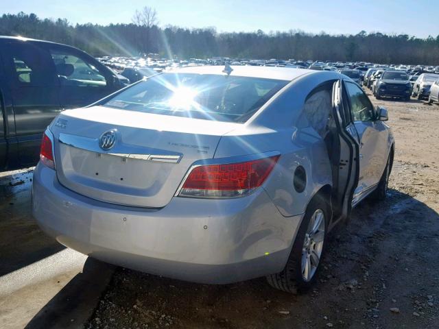 1G4GC5EG2AF244834 - 2010 BUICK LACROSSE C SILVER photo 4