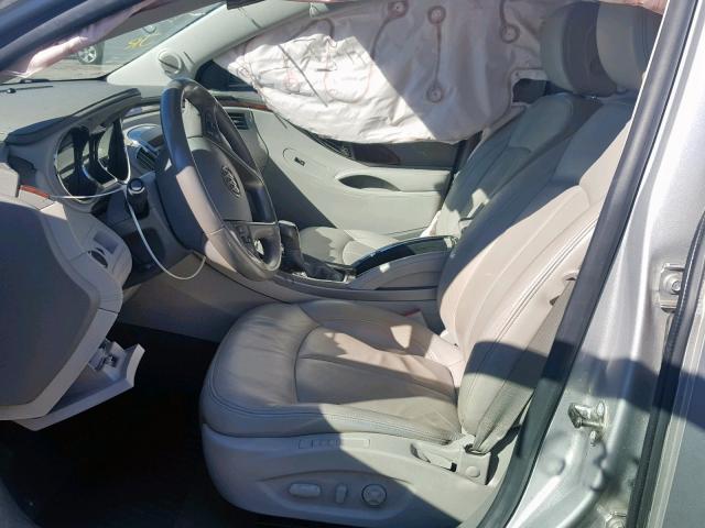 1G4GC5EG2AF244834 - 2010 BUICK LACROSSE C SILVER photo 5