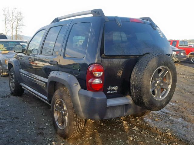 1J4GL38K55W727646 - 2005 JEEP LIBERTY RE BLACK photo 3