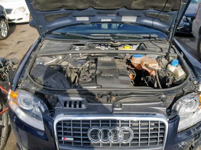 WAUKF78E98A122570 - 2008 AUDI A4 2.0T AV BLUE photo 7