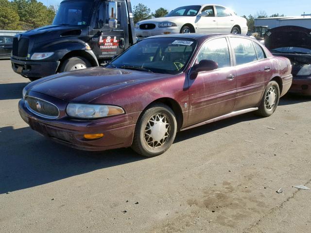 1G4HP54K444142448 - 2004 BUICK LESABRE CU MAROON photo 2