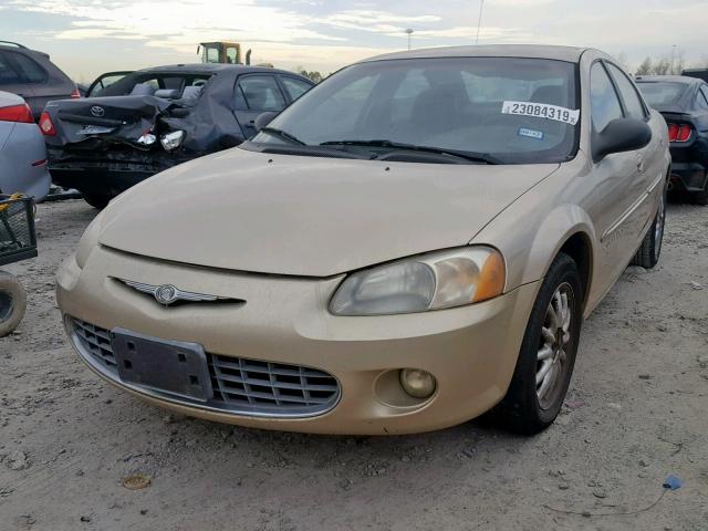 1C3EL56U91N575095 - 2001 CHRYSLER SEBRING LX TAN photo 2