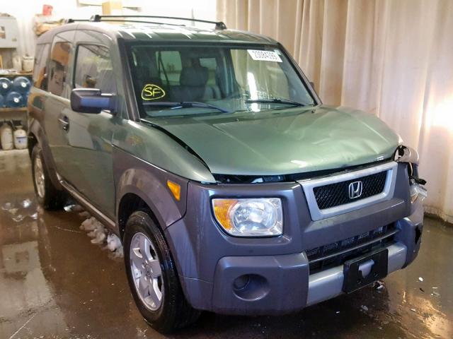 5J6YH285X4L016504 - 2004 HONDA ELEMENT EX GREEN photo 1