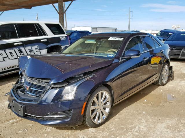 1G6AB5RAXF0132363 - 2015 CADILLAC ATS LUXURY BLUE photo 2