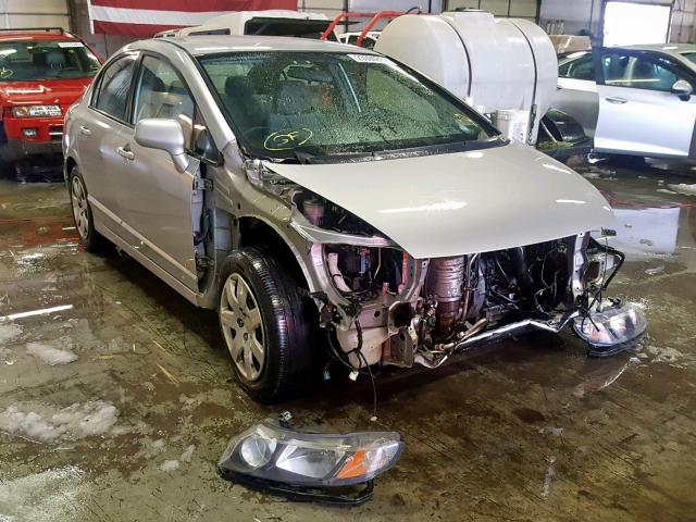 2HGFA16549H546858 - 2009 HONDA CIVIC LX SILVER photo 1