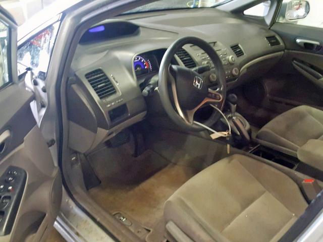 2HGFA16549H546858 - 2009 HONDA CIVIC LX SILVER photo 9