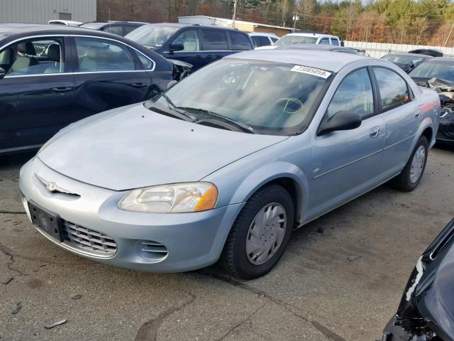 1C3EL46X53N511045 - 2003 CHRYSLER SEBRING LX BLUE photo 2