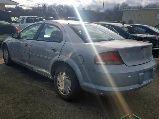 1C3EL46X53N511045 - 2003 CHRYSLER SEBRING LX BLUE photo 3