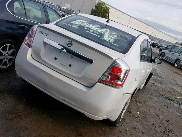 3N1AB6AP0AL697299 - 2010 NISSAN SENTRA 2.0 WHITE photo 4