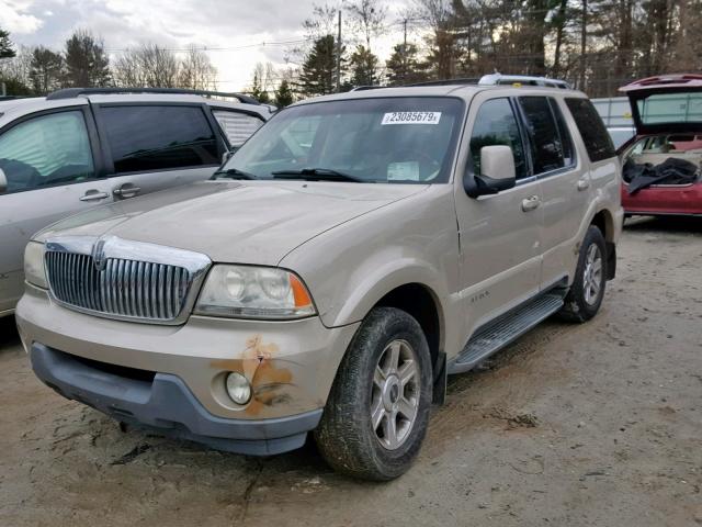 5LMEU88HX5ZJ30835 - 2005 LINCOLN AVIATOR TAN photo 2