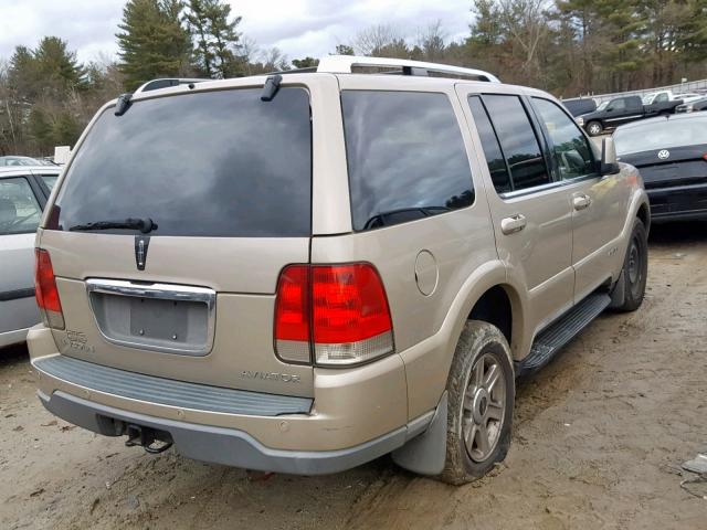 5LMEU88HX5ZJ30835 - 2005 LINCOLN AVIATOR TAN photo 4