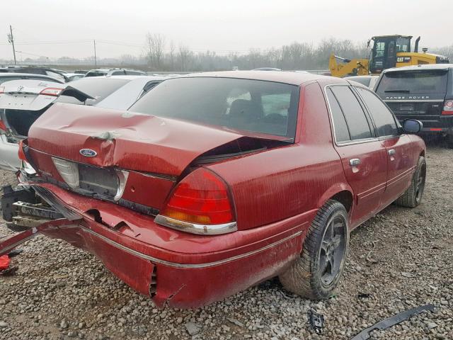 2FAFP73W03X122481 - 2003 FORD CROWN VICT RED photo 4