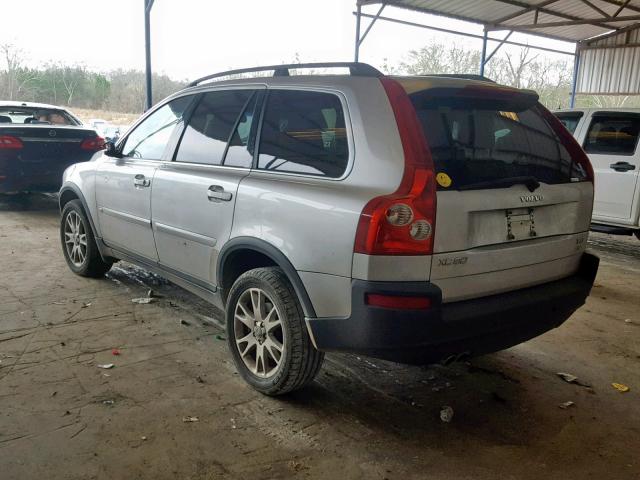 YV1CZ852751218380 - 2005 VOLVO XC90 V8 SILVER photo 3