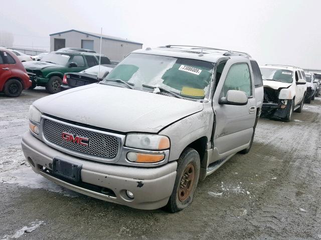 1GKEK63U44J215547 - 2004 GMC YUKON DENA GRAY photo 2