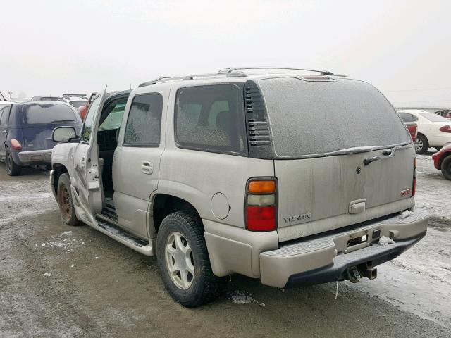 1GKEK63U44J215547 - 2004 GMC YUKON DENA GRAY photo 3