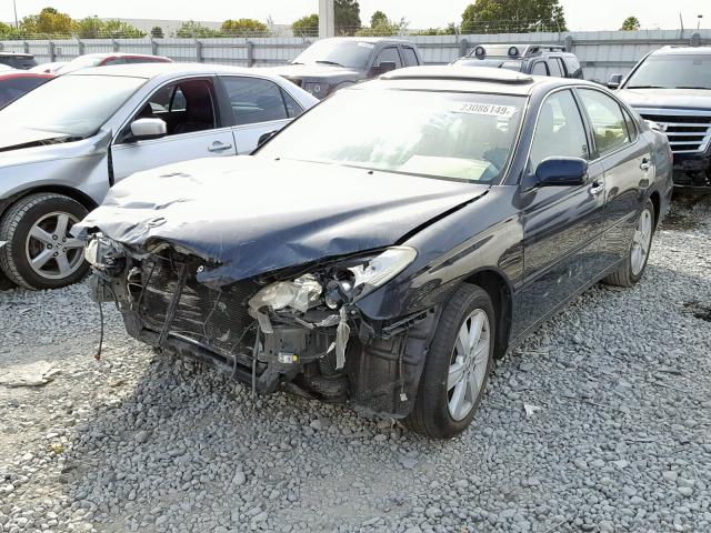 JTHBA30G055075262 - 2005 LEXUS ES 330 BLACK photo 2