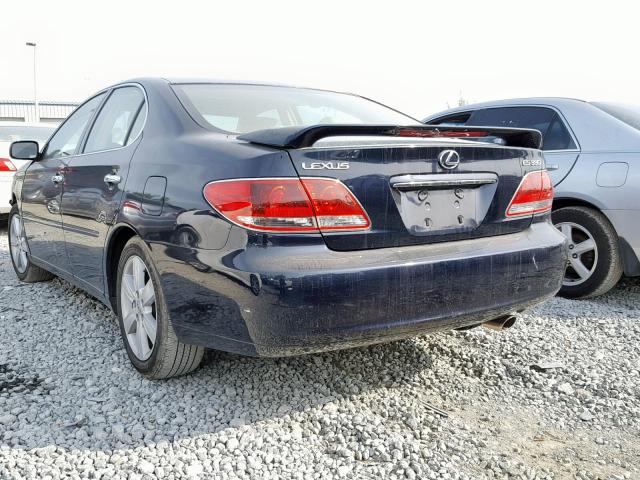 JTHBA30G055075262 - 2005 LEXUS ES 330 BLACK photo 3