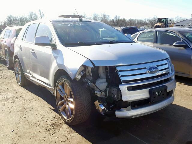 2FMDK4AC4ABA70639 - 2010 FORD EDGE SPORT SILVER photo 1