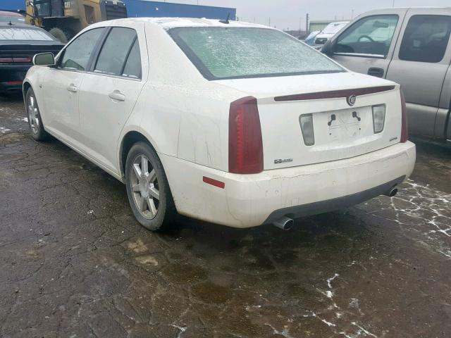 1G6DC67A750142785 - 2005 CADILLAC STS WHITE photo 3