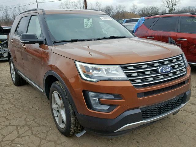 1FM5K8D84HGA10074 - 2017 FORD EXPLORER X 橙色 照片 1
